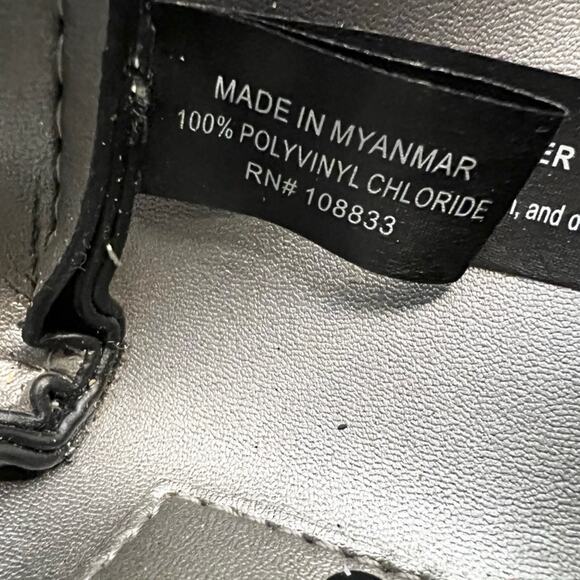 Kenneth Cole reaction XL tote black faux leather large school work laptop - Picture 5 of 11